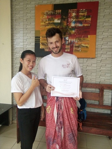 Reeva Bali Spa School Student